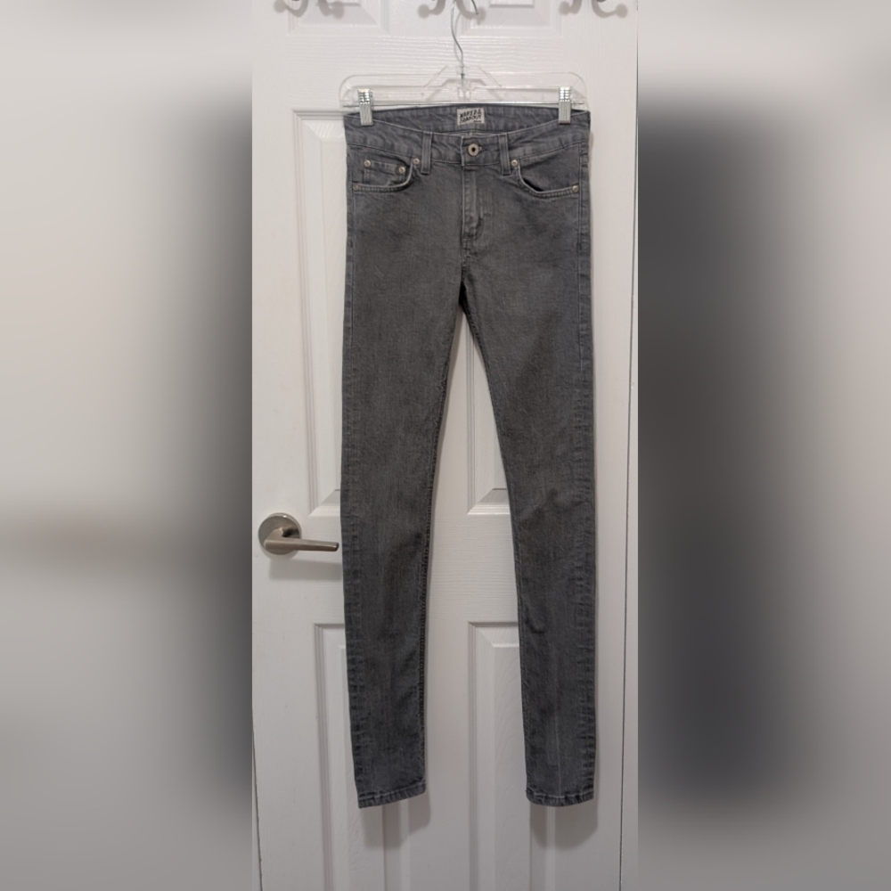Naked & Famous  Grey Stretch Raw Denim Jeans - Size 26